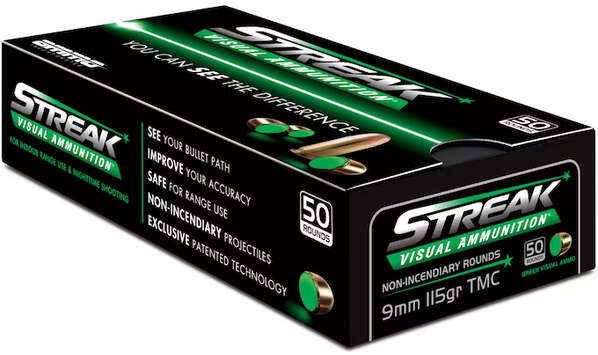 Ammunition Ammo Inc ZPAP M70 9mm AI STREAK 9MM 115GR TMC GREEN 50/20 • Model: ZPAP M70